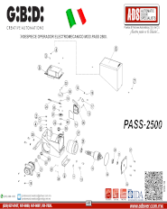 DESPIECE OPERADOR ELECTROMECANICO MOD.PASS 2500., ADS Puertas & Portones Automaticos S.A. de C.V.